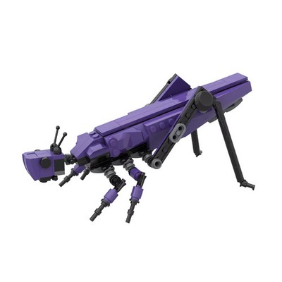 163 PCS MOC 19 CM Blue Grasshopper Building Blocks Detailed Locust Model for Kid