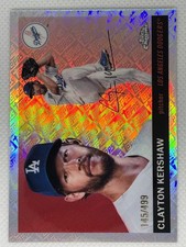 2025 Topps Chrome Platinum Clayton Kershaw Topps Refractor /499 #27 Dodgers