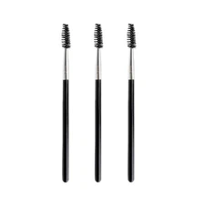 Quacc 3 PCS Eyelash Brush Portable Eye Eyebrow Reusable for Black 