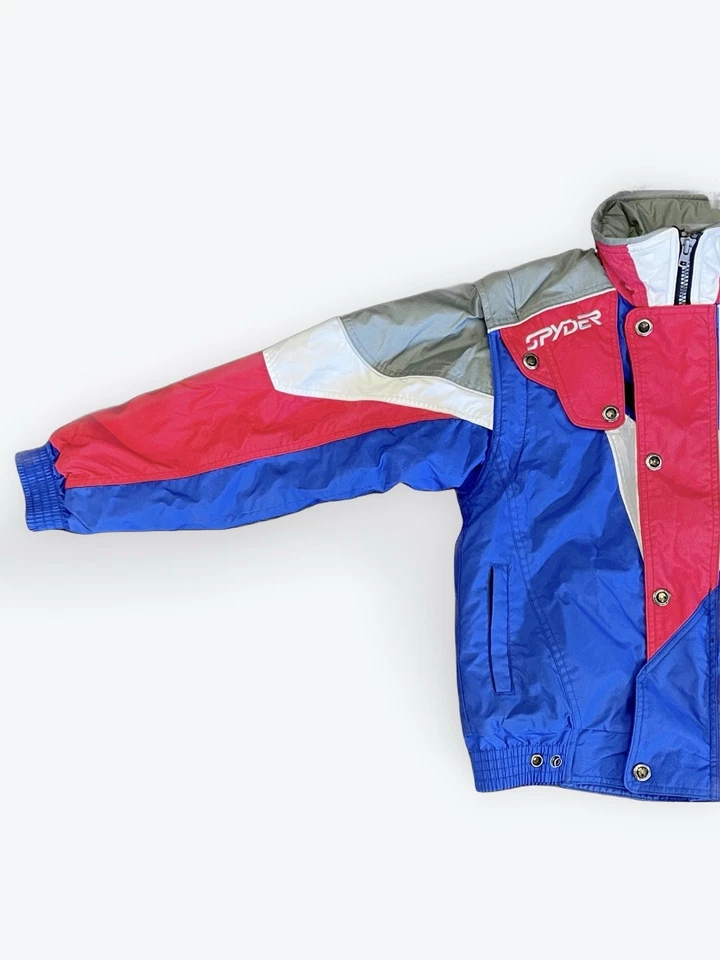 Chaqueta de esquí vintage Spyder Entrant roja blanca y azul EE. UU. niños L 14 Foto 2 de 4