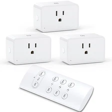 Wireless Electrical Outlets with Remote Control, 1875W/15A, 100FT Range, ETL ...