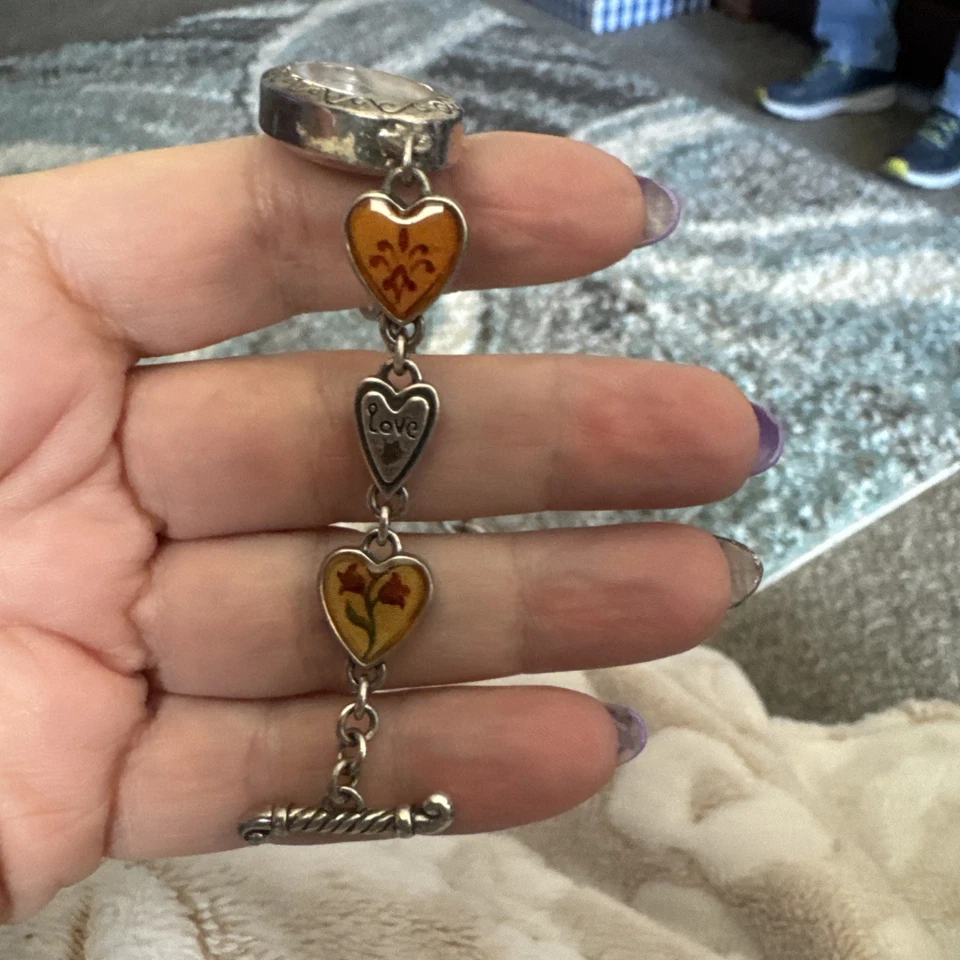 RETIRADO Reloj Corazón Brighton Picadilly 8 Dijes en Pulsera Corazones Multicolor Foto 3 de 4