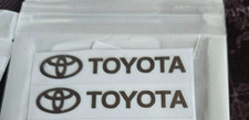 2x toyota metallic stickers