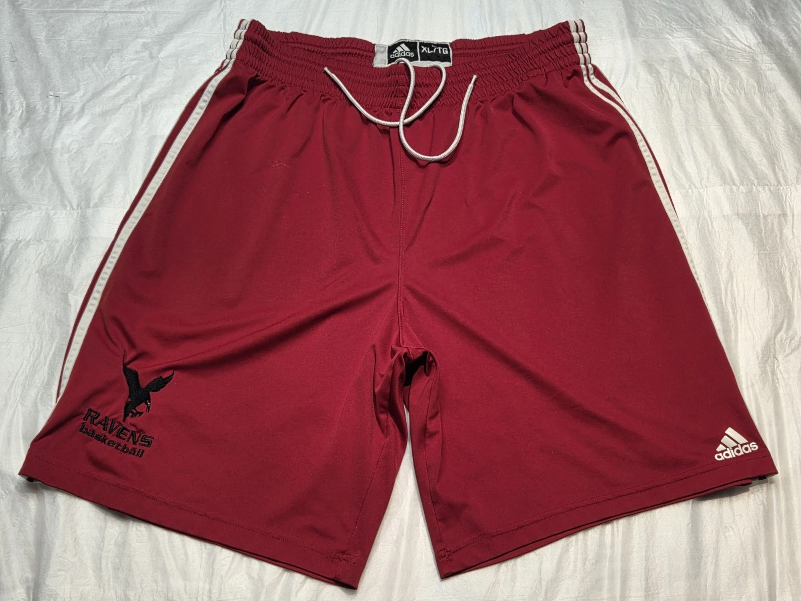 Adidas Ravens Basketball Short Pants Men 36 XL Red Clima Polyester
