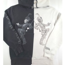 My Chemical Romance The Black Parade Split Hoodie Men Small Black White MCR Band