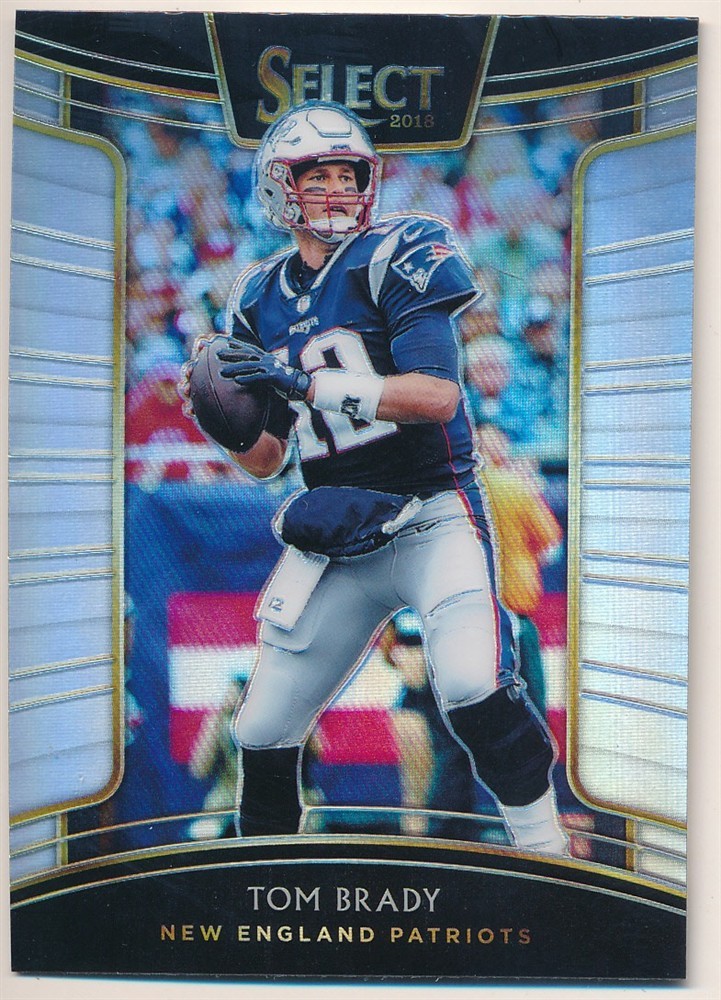 TOM BRADY 2018 PANINI SELECT #86 SILVER PRIZMS NEW ENGLAND PATRIOTS RARE MINT SP