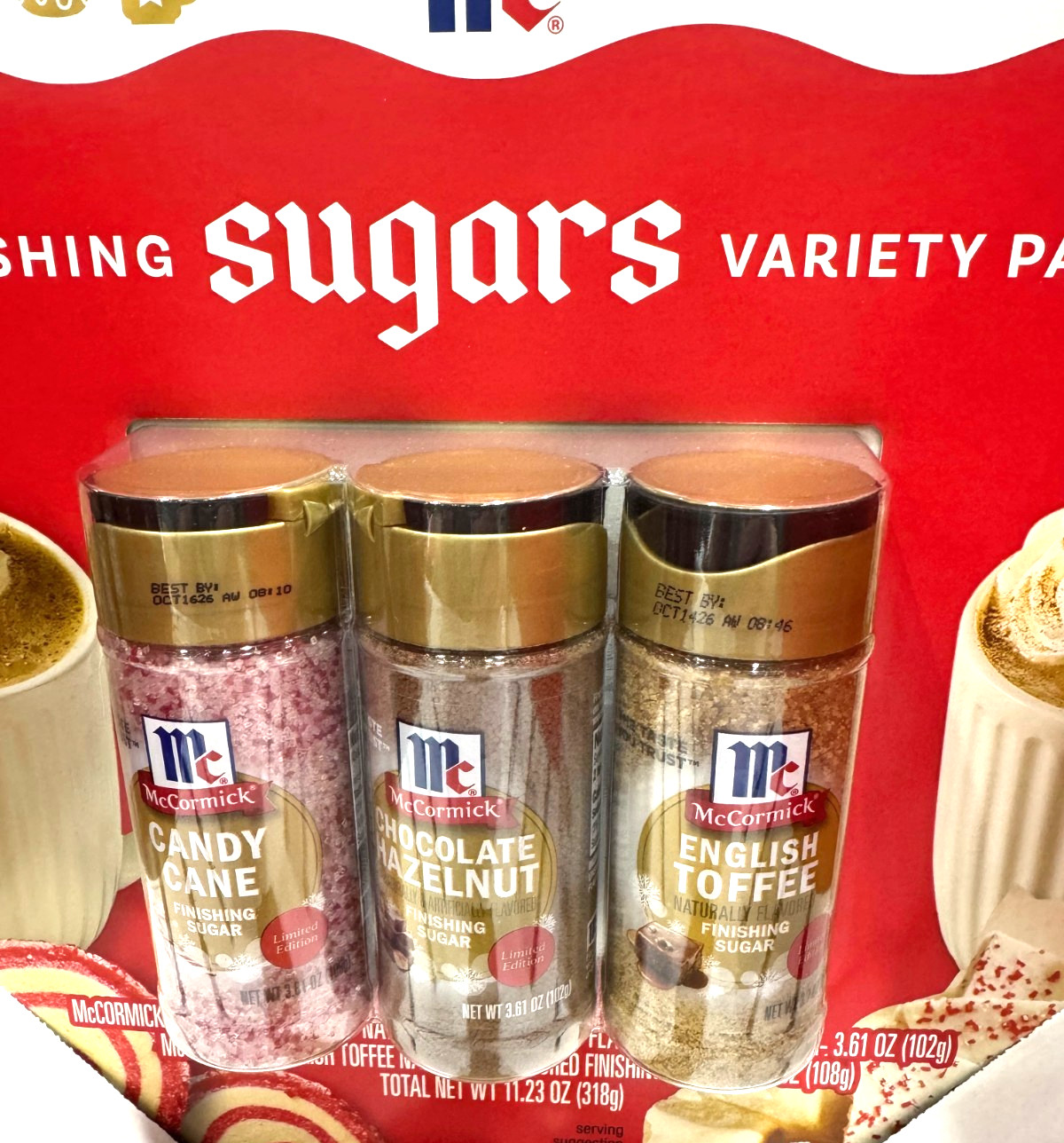 McCormick LIMITED EDITION HOLIDAY Finishing Sugar 2025 Complete Set GIFT IDEA