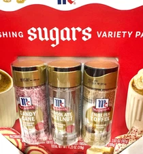 McCormick LIMITED EDITION HOLIDAY Finishing Sugar 2025 Complete Set GIFT IDEA