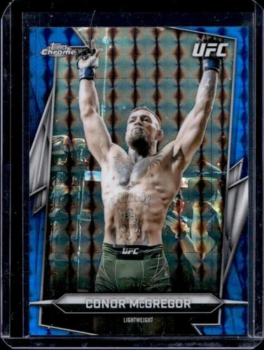 2026 Topps Chrome UFC Conor McGregor Blue Geometric Refractor #/99