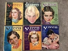 1931-32 SCREEN ROMANCES magazines - 6  ISSUES  - RARE- good