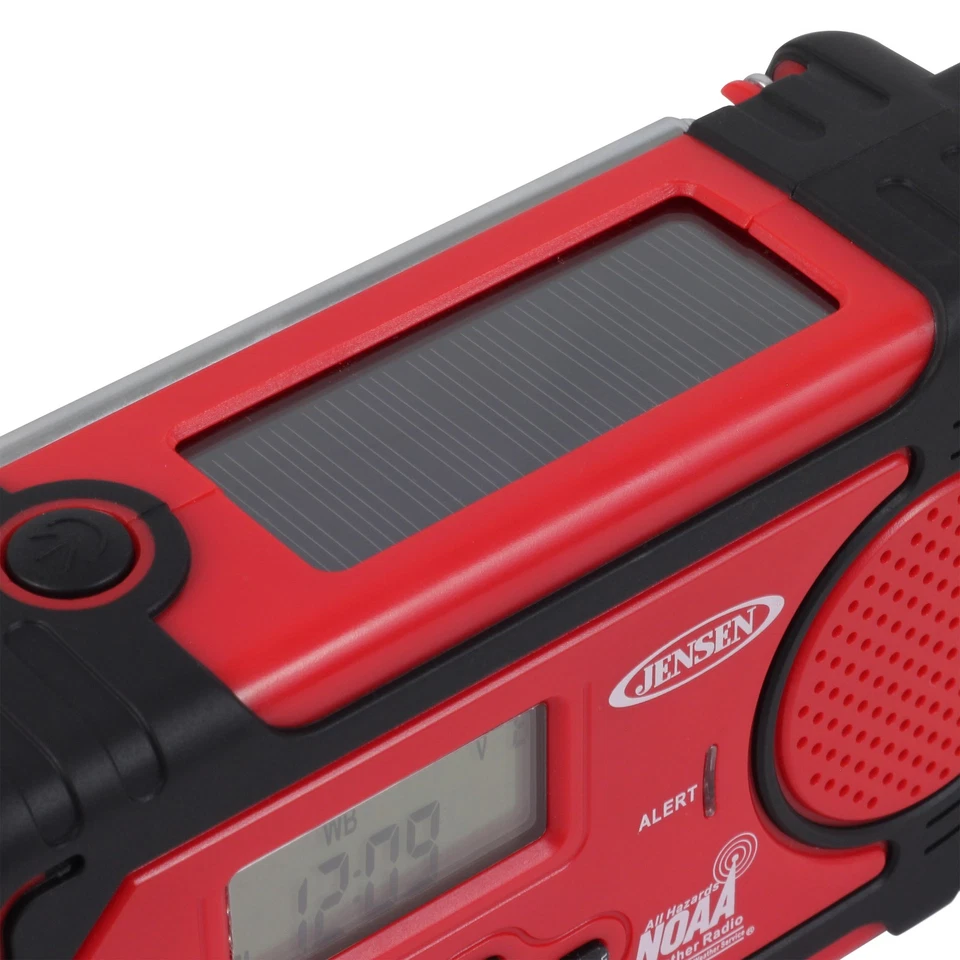 Jensen JEP-750 AM/FM погоды группы часы радио w 4-сторонний питания, встроенный фонарик - Изображение 4 из 4