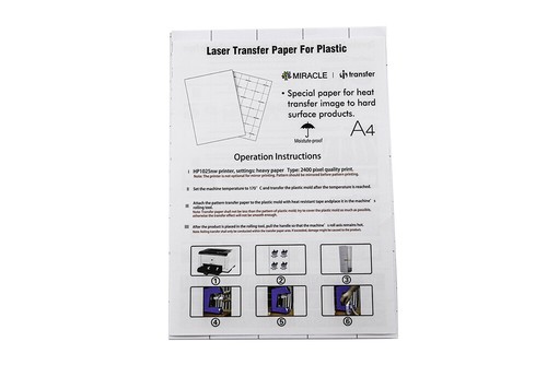 Laser Transfer Paper for Printing on Plastic - Miracle I-Transfer | eBay UK