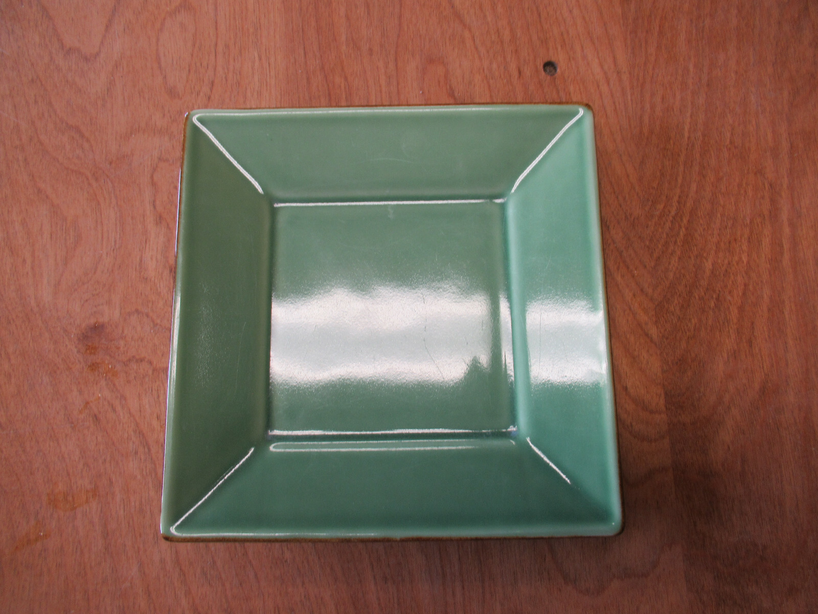 Pottery Barn Japan ASIAN SQUARE LIGHT GREEN Dinner Plate 10 1/2" 1