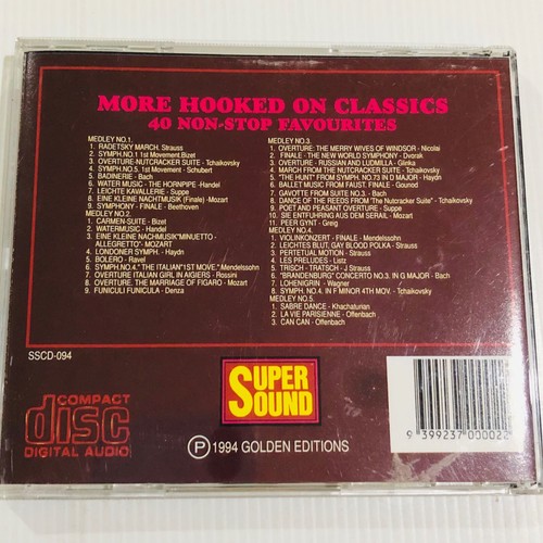 More Hooked on Classics CD 40 Non Stop Favourites - Picture 3 of 6