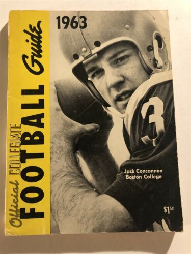 1963 NCAA College Football Guide BOSTON COLLEGE Jack CONCANNON 230+ Pages - Picture 1 of 1