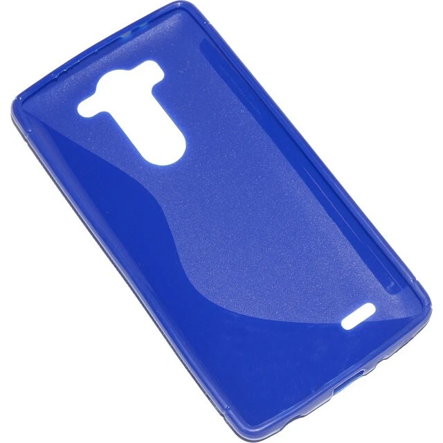 Ssyl Custodia Dedicata Tpu Silicone Back Cover Case Lg G3 S Blu Blu Nuova New - Immagine 2 di 3
