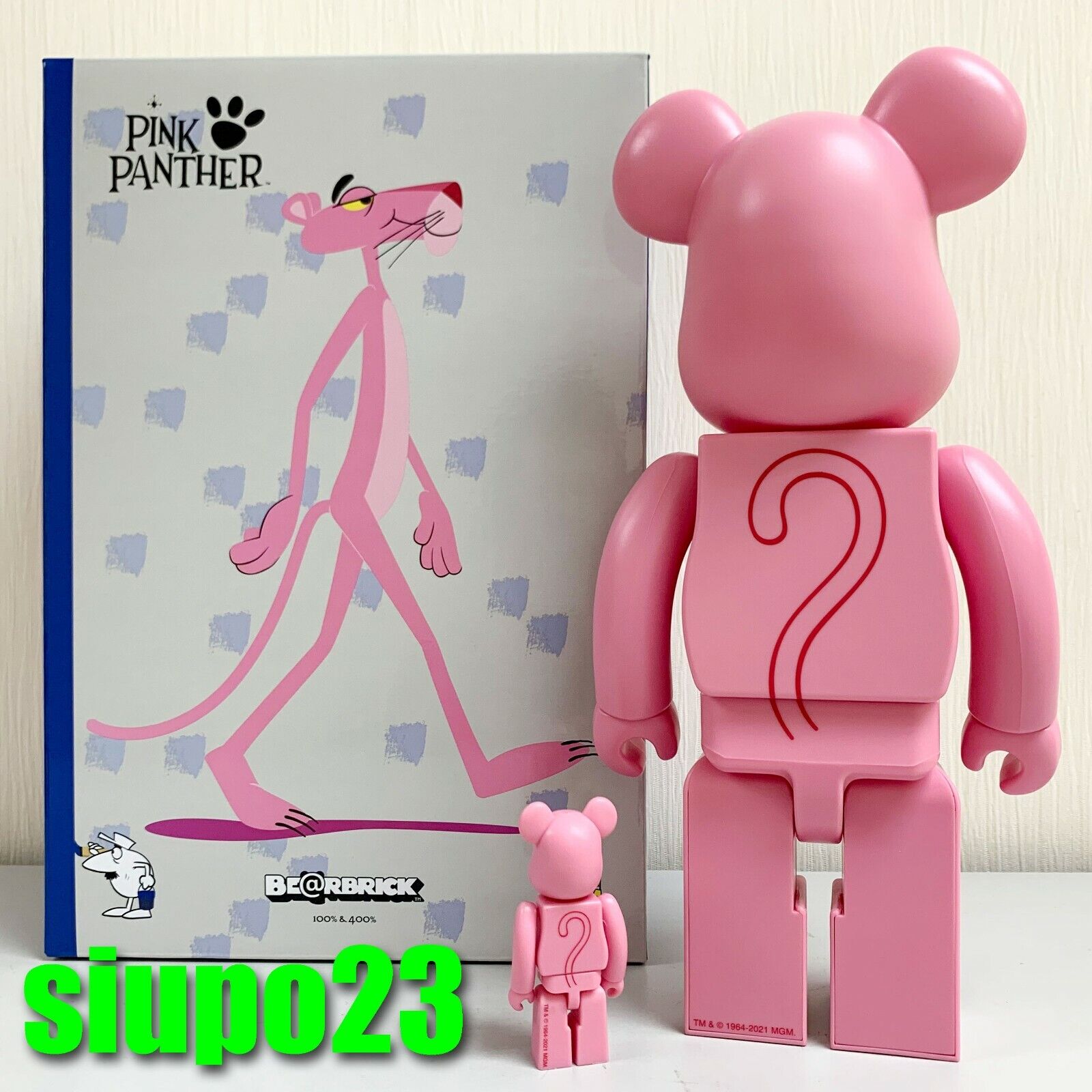 Medicom 400% + 100% Bearbrick ~ Pink Panther Be@rbrick