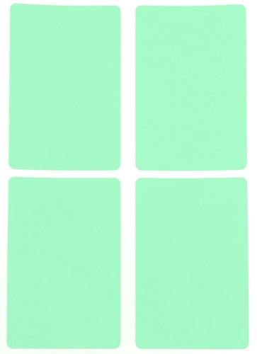 Rectangle Pastel Green Label in Various Sizes (1 ½ "x ¾ "- 3" x 2") 15 Sheets - Picture 16 of 19