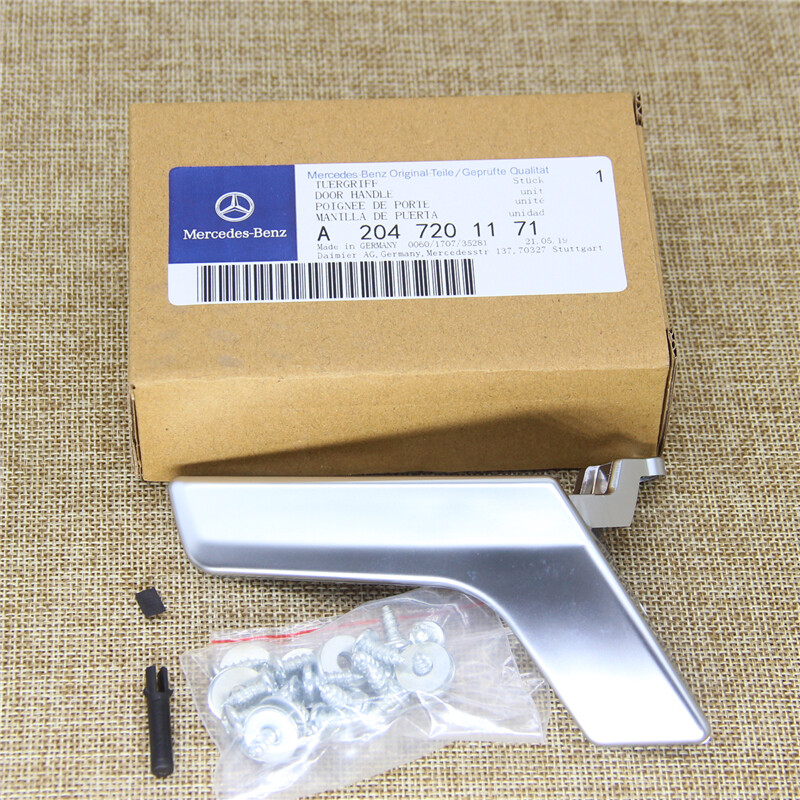 Left Driver Matte Silver Interior Door Handle Repair Kit fits Benz  