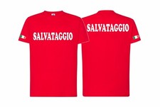 T-Shirt Maglietta Salvataggio Maglia Unisex Uomo Donna lifeguard bagnino M12