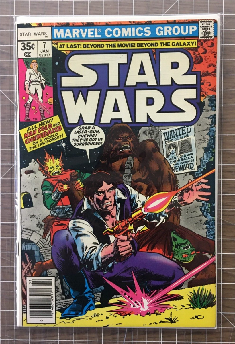 STAR WARS スターウォーズ　マーベルコミック 1972.June Star Wars #7 Han Solo Chewbacca - Marvel Comic (1978) 6-7 | eBay