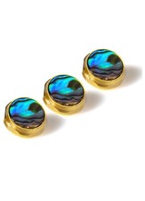 Trumpet Valve Cap Finger Button 3 Pcs Mable Stones, Paua Shell, Midnight Blues