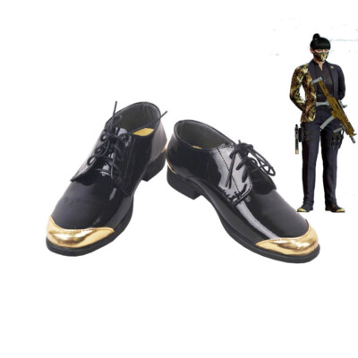 Tom Clancy's Rainbow Six Siege Azami Shoes Cosplay Men Black Boots