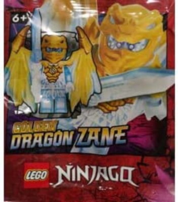 LEGO Ninjago Crystalized: Zane Dragon Minifigure with Sword and