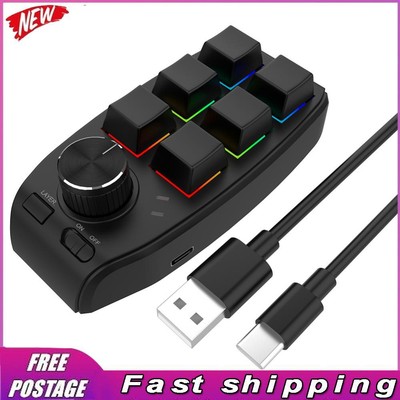 RGB Macro Custom Keyboard Copy Paste Wired/Wireless Gaming Keypad for PS Drawing