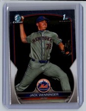 2023 Bowman Draft Chrome Jack Wenninger Rookie New York Mets #BDC-68
