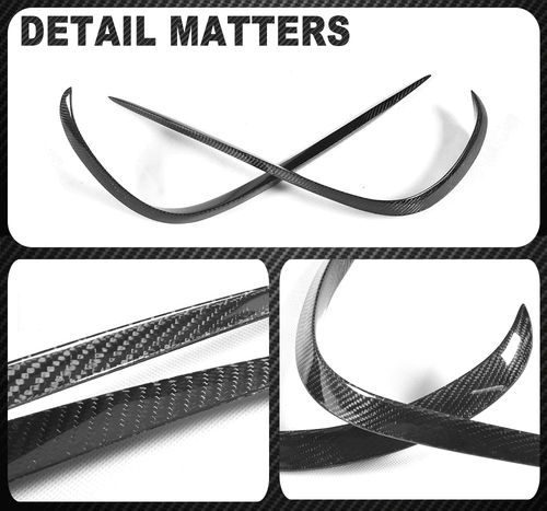 Carbon Splitter Stoßstange Lippe Spoiler Canards für Mercedes W213 C238 E43 - Picture 12 of 12