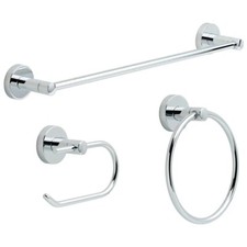 Better Homes  Gardens Prescott 3-Piece Bath Accessory Set, Polished Chrome