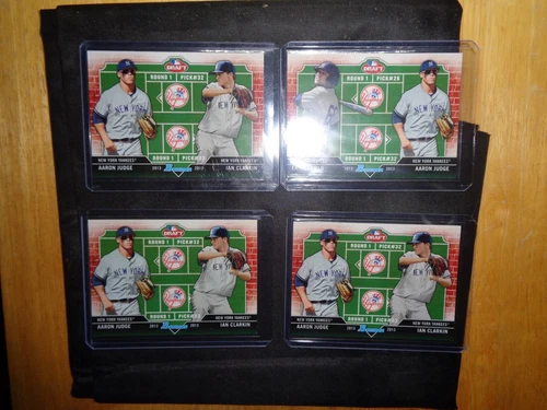 AARON JUDGE:4 2013 Bowman Dual Draft RC's-Great Investment Cards-LOOK!!!!!!