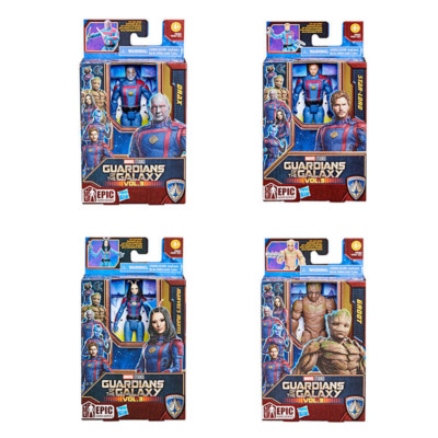 Hasbro Marvel 4'' Action Figures - SET OF 4 Guardians of the Galaxy Vol. 3