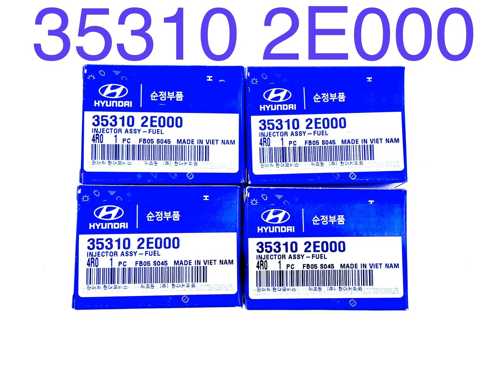 Fuel Injector For 20112017 Hyundai Elantra 1.8L 2.0L Kona 353102E000