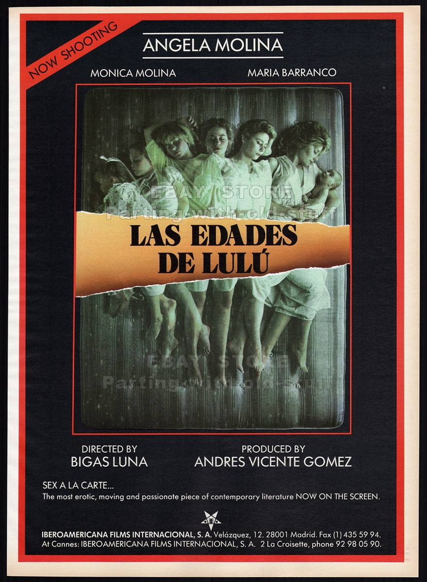ルルの時代('90スペイン) LAS EDADES DE LULU / THE AGES OF LULU__Orig. 1990 Trade AD_poster
