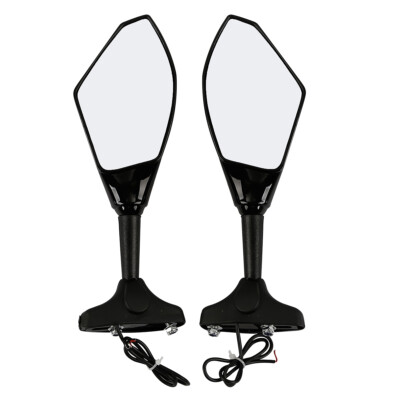 Rearview Mirrors LED Turn Signals Fit For Suzuki GSXR600 GSXR750