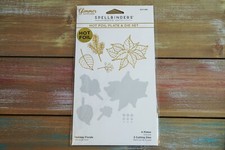 Spellbinders Glimmer Hot Foil Plate Die Set Holiday Florals GLP-289 9 Pc