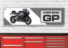BR544B YAMAHA XSR900 GP SCHWARZ GRAU INSPIRIERT FLEXIBEL GARAGE WERKSTATT BANNER SCHILD
