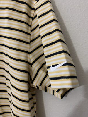 Men's NIKE Standard Fit Dri Fit Short Sleeve Polo Shirt Sz L