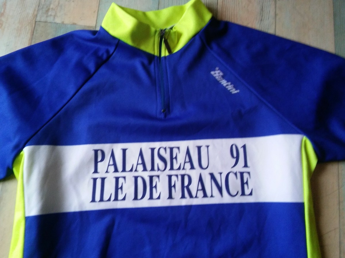 Maillot Cycliste SMS Santini – Palaiseau 91, Île-de-France – Taille XL, Bon état