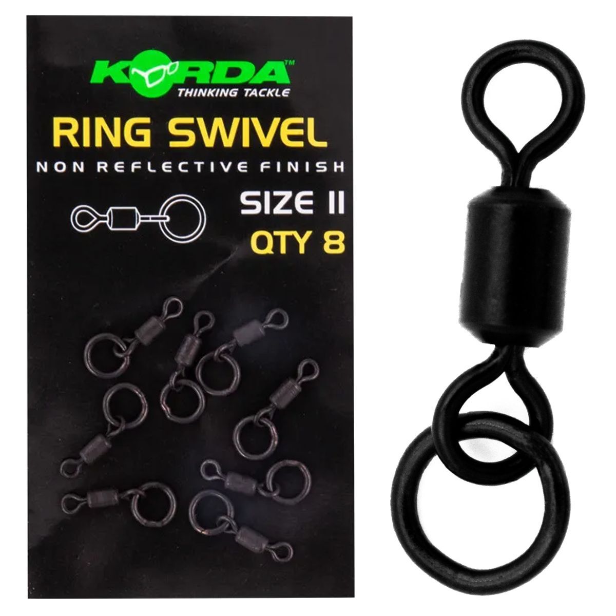 Korda Ring Swivel Size 11 Carp Fishing Rig Making PTFE Coated Hooklink
