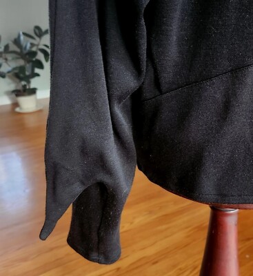 Vintage Kansai Yamamoto 80s Western Black Jacket Bat Sleeves