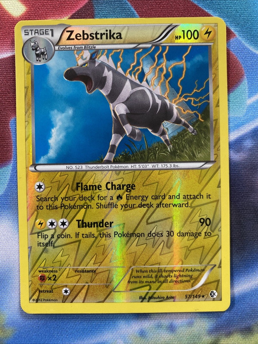 Pokémon Black & White - Boundaries Crossed Reverse Foil Zebstrika