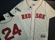 11110 Majestic Boston Red Sox MANNY RAMIREZ 2007 World Series Baseball JERSEY