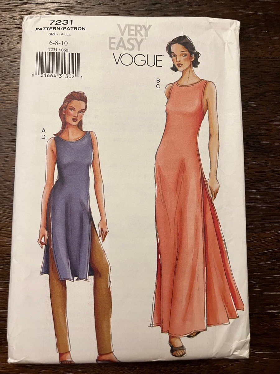 Vogue 7231 UNCUT Sewing Pattern, Misses' Tunic, Skirt & Pants