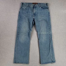 Steve & Barry's 38x32 Low Rise Boot Cut Blue Jeans Old School Heavy Denim VTG