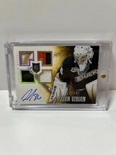 2013/14 Panini Prime Hockey - Prime Rookie Quad Mem Auto /25 John Gibson