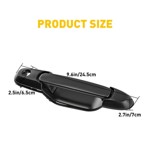 Black Front Exterior Handle Door Driver Side For 1998-2003 Toyota Sienna Van - Picture 6 of 12