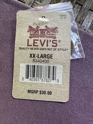 LEVI'S Two Button Short Sleeve Lounge Shirts XX-Large - Picture 3 of 4